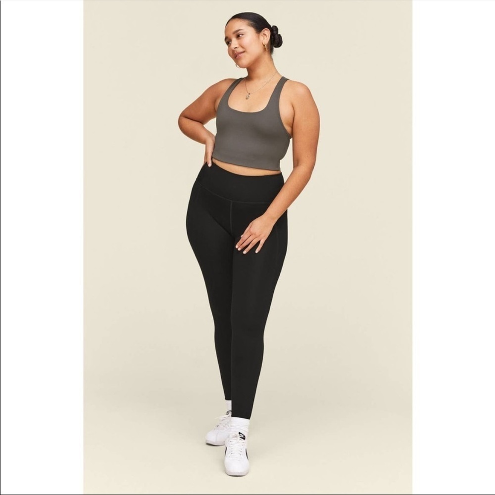 Girlfriend Collective- High Rise Black Leggings Small
